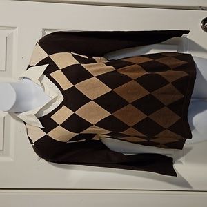 Croft & Barrow, sweater with collar.  Size 2X.